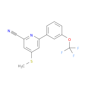 2-Pyridinecarbonitrile, 4-(methylthio)-6-[3-(trifluoromethoxy)phenyl]-
