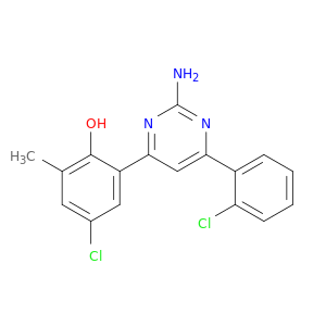 Phenol, 2-[2-amino-6-(2-chlorophenyl)-4-pyrimidinyl]-4-chloro-6-methyl-
