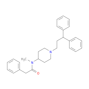 Benzeneacetamide, N-[1-(3,3-diphenylpropyl)-4-piperidinyl]-N-methyl-
