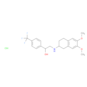 2-[(6,7-dimethoxytetralin-2-yl)amino]-1-[4-(trifluoromethyl)phenyl]ethanol hydrochloride