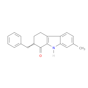 1H-Carbazol-1-one, 2,3,4,9-tetrahydro-7-methyl-2-(phenylmethylene)-
