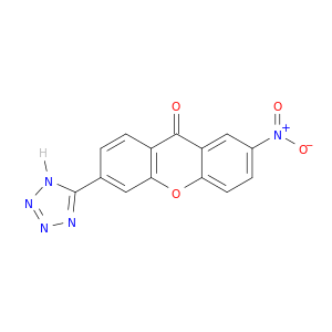 9H-Xanthen-9-one, 2-nitro-6-(1H-tetrazol-5-yl)-