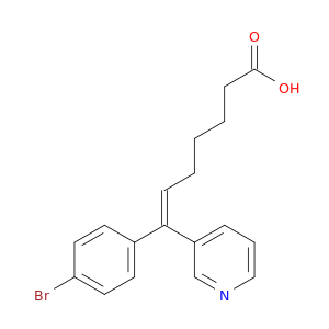 6-Heptenoic acid, 7-(4-bromophenyl)-7-(3-pyridinyl)-, (Z)-