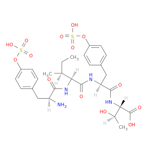 L-Threonine, O-sulfo-L-tyrosyl-L-isoleucyl-O-sulfo-L-tyrosyl-