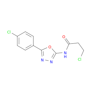Propanamide, 3-chloro-N-[5-(4-chlorophenyl)-1,3,4-oxadiazol-2-yl]-