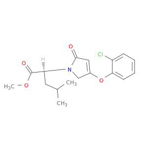 (ALPHAS)-4-(2-氯苯氧基)-2,5-二氢-ALPHA-异丁基-2-氧代-1H-吡咯-1-乙酸甲酯