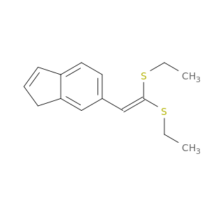 1H-Indene, 6-[2,2-bis(ethylthio)ethenyl]-