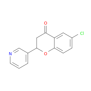 4H-1-Benzopyran-4-one, 6-chloro-2,3-dihydro-2-(3-pyridinyl)-