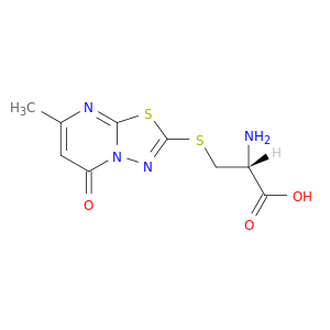 (2R)-2-amino-3-[(4-methyl-2-oxo-7-thia-1,5,9-triazabicyclo[4.3.0]nona-3,5,8-trien-8-yl)sulfanyl]propanoic acid