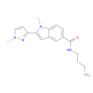 1H-Indole-5-carboxamide, N-butyl-2-(1H-pyrazol-3-yl)-