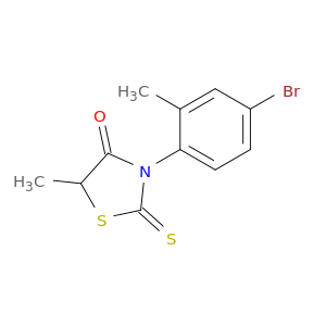 4-Thiazolidinone,3-(4-bromo-2-methylphenyl)-5-methyl-2-thioxo-