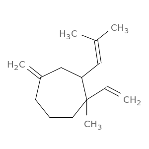 Cycloheptane, 1-ethenyl-1-methyl-4-methylene-2-(2-methyl-1-propenyl)-