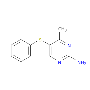 2-Pyrimidinamine, 4-methyl-5-(phenylthio)-