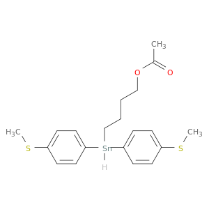Stannane, (acetyloxy)butylbis[4-(methylthio)phenyl]-