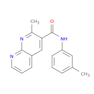 1,8-Naphthyridine-3-carboxamide, 2-methyl-N-(3-methylphenyl)-