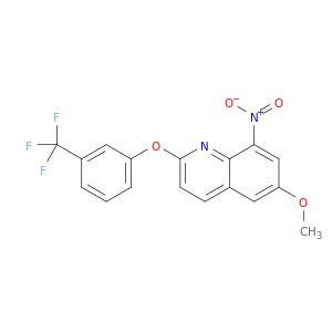 Quinoline, 6-methoxy-8-nitro-2-[3-(trifluoromethyl)phenoxy]-