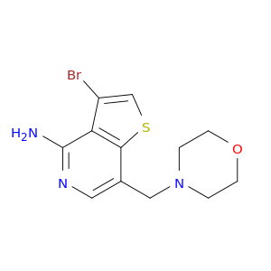 Thieno[3,2-c]pyridin-4-amine, 3-bromo-7-(4-morpholinylmethyl)-