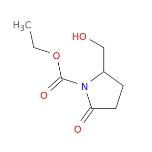 1-Pyrrolidinecarboxylic acid, 2-(hydroxymethyl)-5-oxo-, ethyl ester