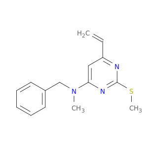 4-Pyrimidinamine, 6-ethenyl-N-methyl-2-(methylthio)-N-(phenylmethyl)-