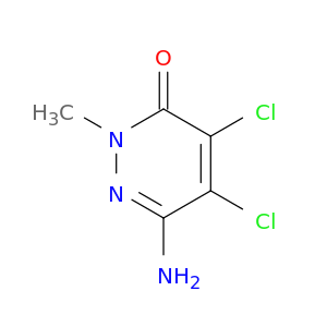 3(2H)-Pyridazinone, 6-amino-4,5-dichloro-2-methyl-