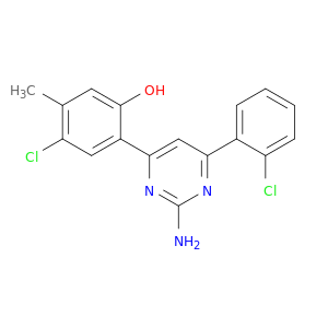 Phenol, 2-[2-amino-6-(2-chlorophenyl)-4-pyrimidinyl]-4-chloro-5-methyl-