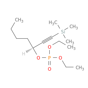 Phosphoric acid, diethyl (1S)-1-[(trimethylsilyl)ethynyl]pentyl ester