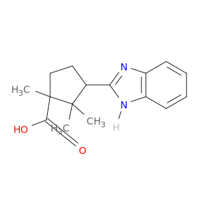 Cyclopentanecarboxylic acid, 3-(1H-benzimidazol-2-yl)-1,2,2-trimethyl-