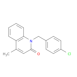 2(1H)-Quinolinone, 1-[(4-chlorophenyl)methyl]-4-methyl-