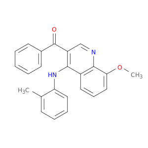Methanone, [8-methoxy-4-[(2-methylphenyl)amino]-3-quinolinyl]phenyl-