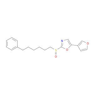 Oxazole, 5-(3-furanyl)-2-[(6-phenylhexyl)sulfinyl]-