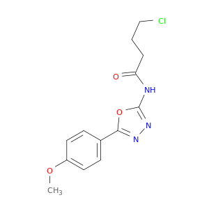 Butanamide, 4-chloro-N-[5-(4-methoxyphenyl)-1,3,4-oxadiazol-2-yl]-