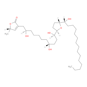 2(5H)-Furanone,5-methyl-3-[(2R,8R,11R)-2,8,11-trihydroxy-11-[(2R,5R)-tetrahydro-5-[(1R)-1-hydroxypentadecyl]-2-furanyl]undecyl]-,(5S)-