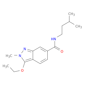 2H-Indazole-6-carboxamide, 3-ethoxy-2-methyl-N-(3-methylbutyl)-