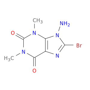 1H-Purine-2,6-dione, 9-amino-8-bromo-3,9-dihydro-1,3-dimethyl-