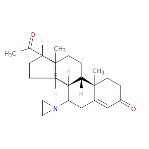 Pregn-4-ene-3,20-dione,7a-(1-aziridinyl)- (8CI)