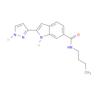 1H-Indole-6-carboxamide, N-butyl-2-(1H-pyrazol-3-yl)-