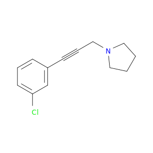 Pyrrolidine,1-[3-(3-chlorophenyl)-2-propyn-1-yl]-