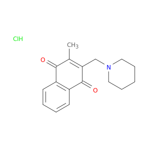 2-Methyl-3-(1-piperidinylmethyl)-1,4-naphthalenedione hydrochloride