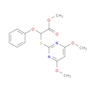 Acetic acid, [(4,6-dimethoxy-2-pyrimidinyl)thio]phenoxy-, methyl ester