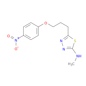 1,3,4-Thiadiazol-2-amine, N-methyl-5-[3-(4-nitrophenoxy)propyl]-