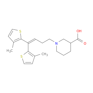3-Piperidinecarboxylicacid, 1-[4,4-bis(3-methyl-2-thienyl)-3-buten-1-yl]-