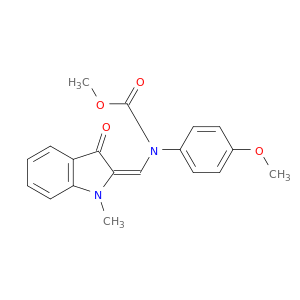 Carbamic acid,[(1,3-dihydro-1-methyl-3-oxo-2H-indol-2-ylidene)methyl](4-methoxyphenyl)-,methyl ester, (E)- (9CI)