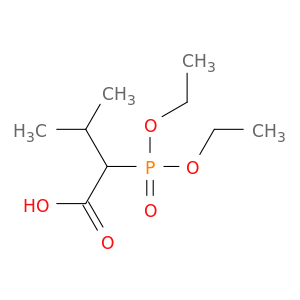 Butanoic acid,2-(diethoxyphosphinyl)-3-methyl-