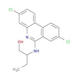 2-[(3,8-dichlorophenanthridin-6-yl)amino]butan-1-ol