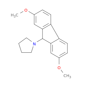 Pyrrolidine, 1-(2,7-dimethoxy-9H-fluoren-9-yl)-