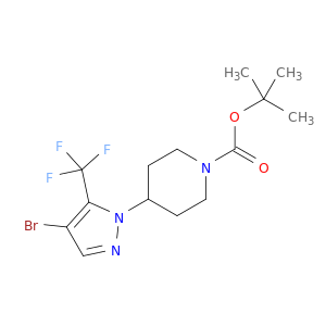 4-(4-溴-5-(三氟甲基)-1H-吡唑-1-基)哌啶-1-羧酸叔丁酯