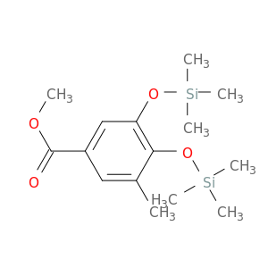 Benzoic acid, 3-methyl-4,5-bis[(trimethylsilyl)oxy]-, methyl ester