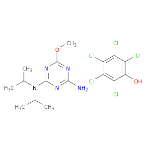 6-methoxy-N,N-dipropan-2-yl-1,3,5-triazine-2,4-diamine; 2,3,4,5,6-pentachlorophenol