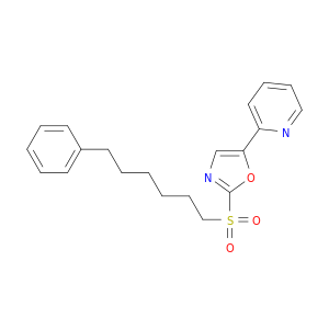 Pyridine, 2-[2-[(6-phenylhexyl)sulfonyl]-5-oxazolyl]-