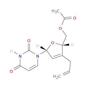 Uridine, 2',3'-didehydro-2',3'-dideoxy-3'-(2-propen-1-yl)-, 5'-acetate